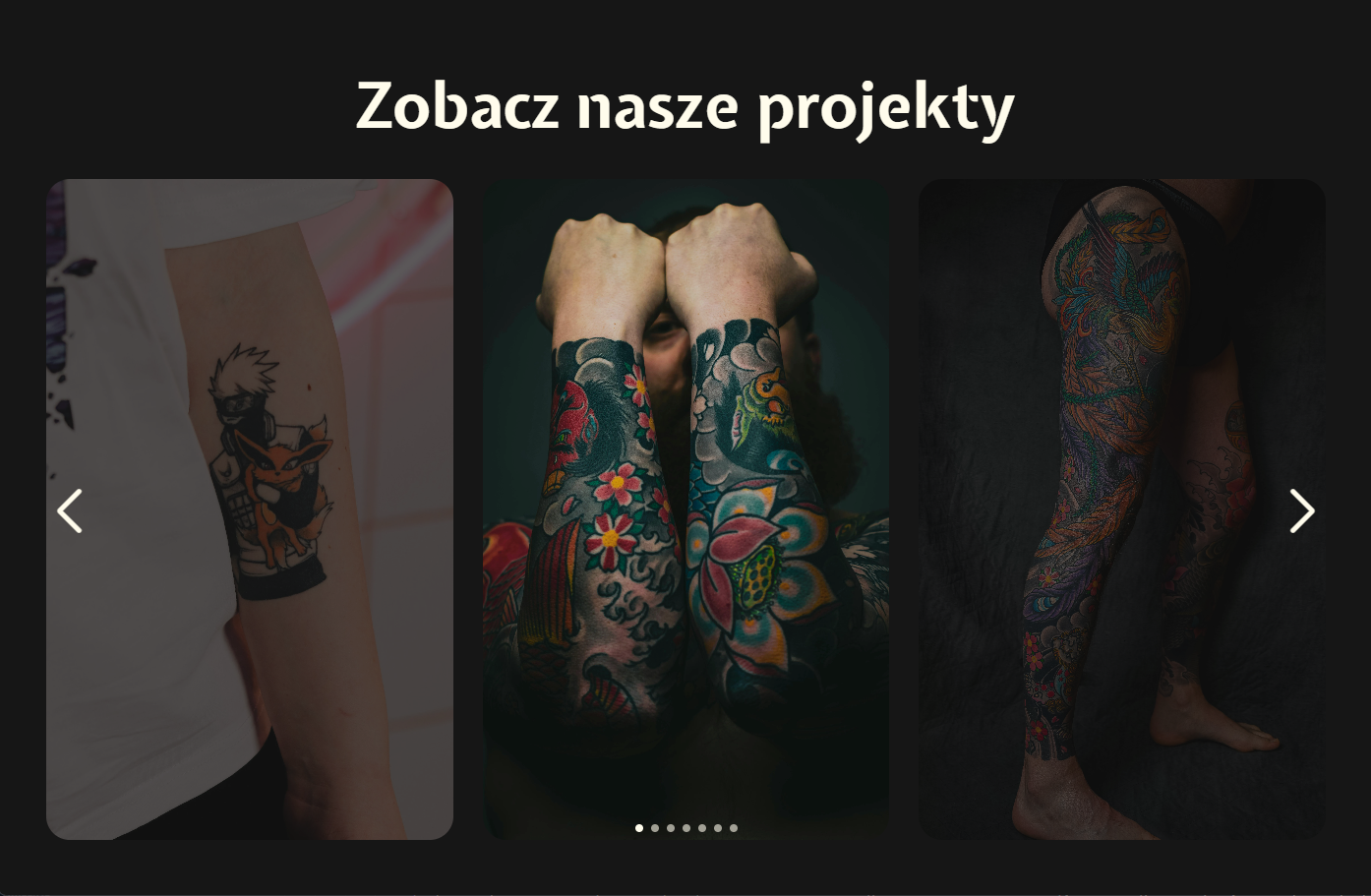 Galeria zdjęć na stronie wizytówce